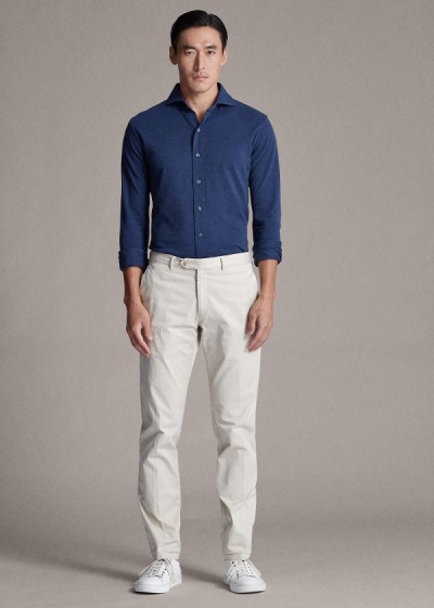 Ralph Lauren Slim Fit Stretch Chinos Herre Danmark (WJUVG2180)